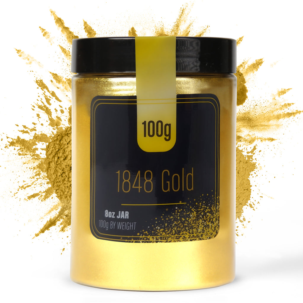FIREDOTS 1848 Gold Mica Powder for Epoxy Resin Art, Soap Making, Candl