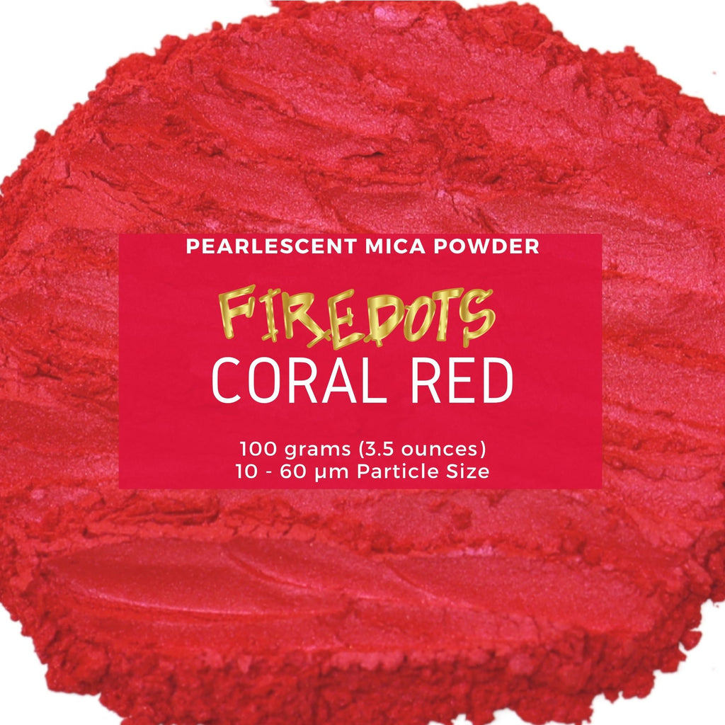Coral Red Pearlescent Mica Powder – FIREDOTS